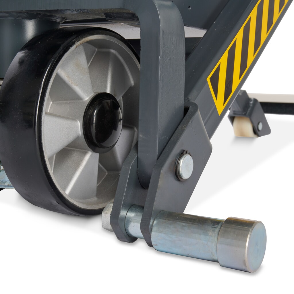 Zdjęcie produktu nr 12: Wózek paletowy z podnośnikiem nożycowym Ameise® PTM 1.0 elektrohydrauliczny, udźwig 1000 kg, długość wideł 1150 mm, poliuretan/nylon