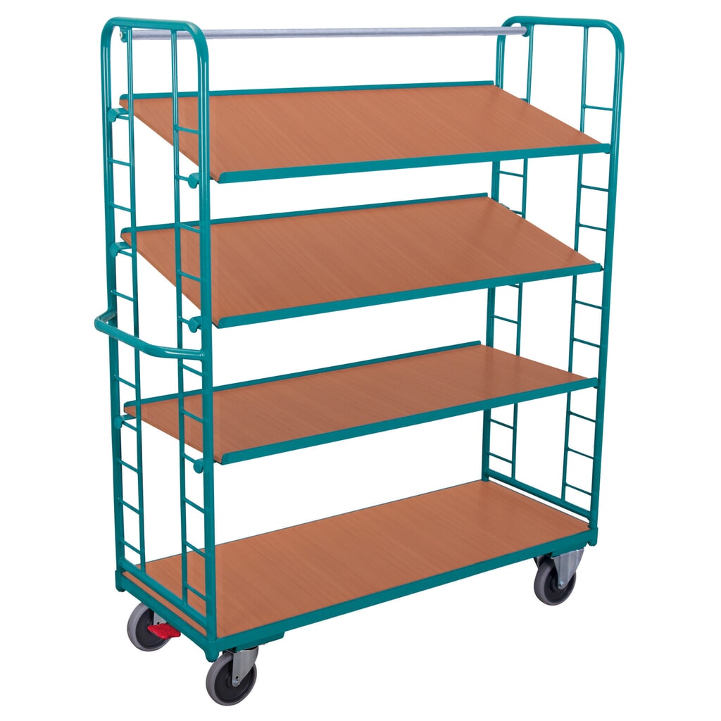 Zdjęcie produktu: Wózek piętrowy Ameise®, 3 ruchome drewniane półki o wymiarach 1615 x 635 mm