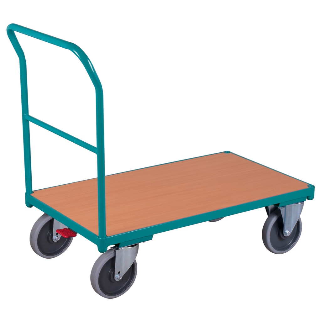 Zdjęcie produktu nr 1: Wózek platformowy Ameise®, z pałąkiem do pchania, powierzchnia ładunkowa szer. × gł. 500 × 880 mm