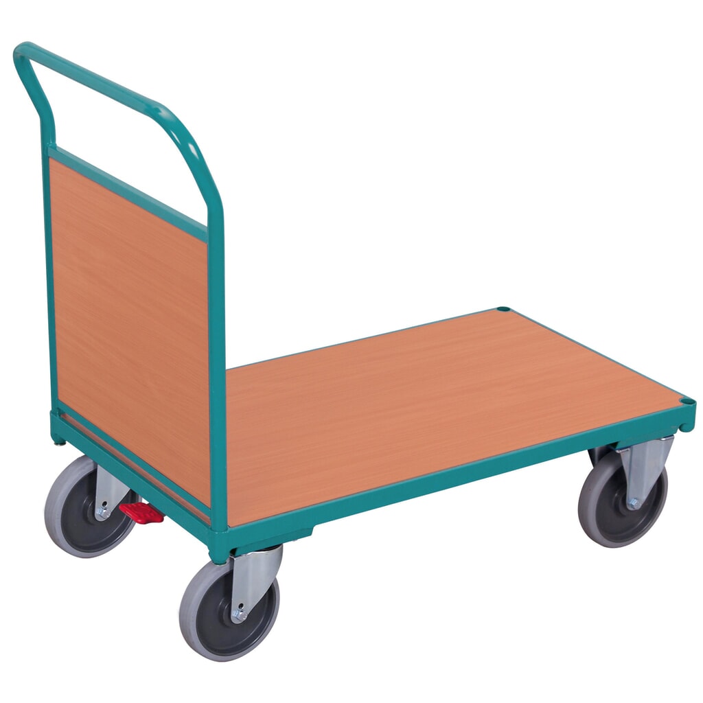Zdjęcie produktu: Wózek platformowy Ameise®, ze ścianą czołową, powierzchnia ładunkowa szer. × gł. 500 × 880 mm