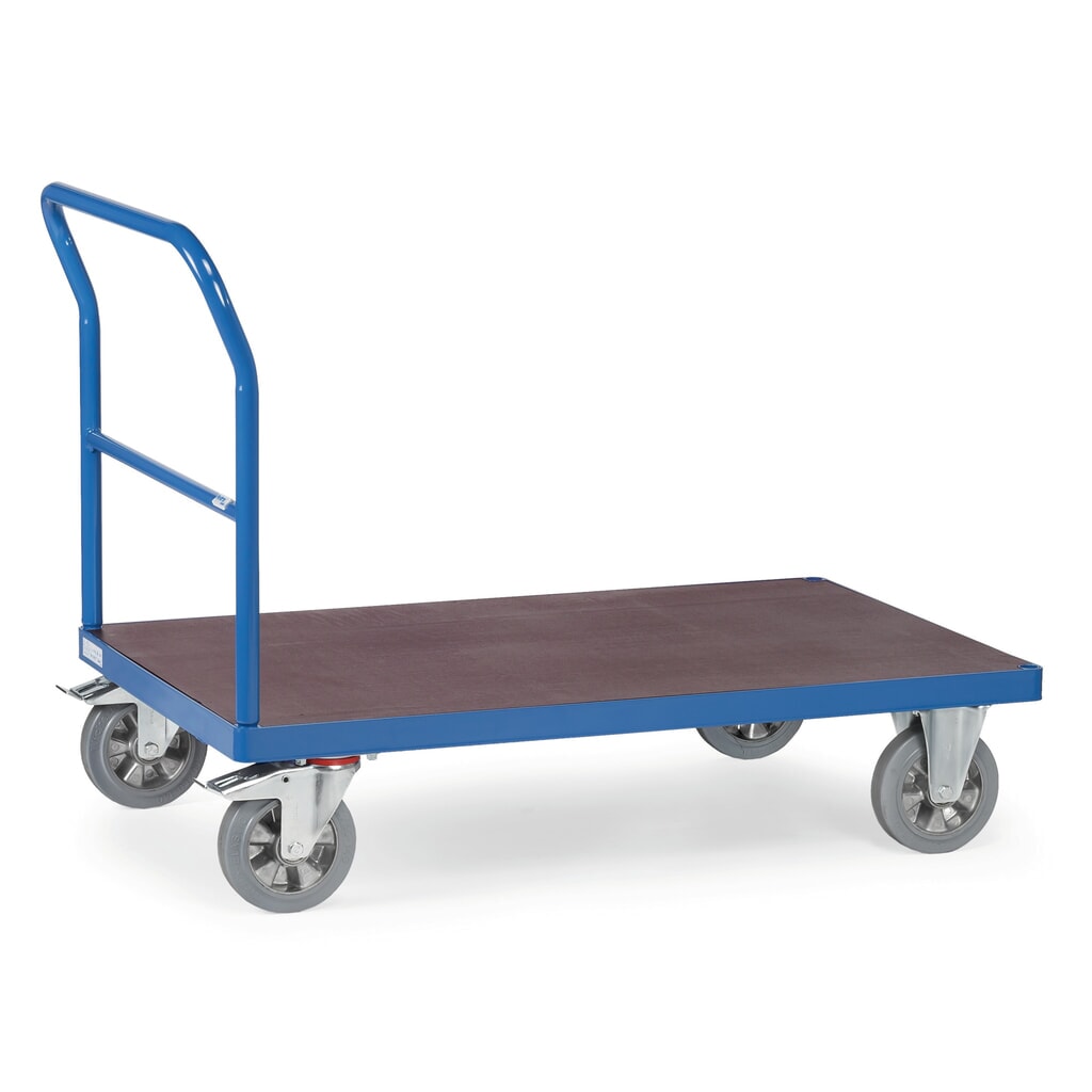 Zdjęcie produktu nr 1: Wózek platformowy do dużych obciążeń fetra®, z pałąkiem do pchania, powierzchnia ładunkowa szer. x gł. 800 x 2000 mm