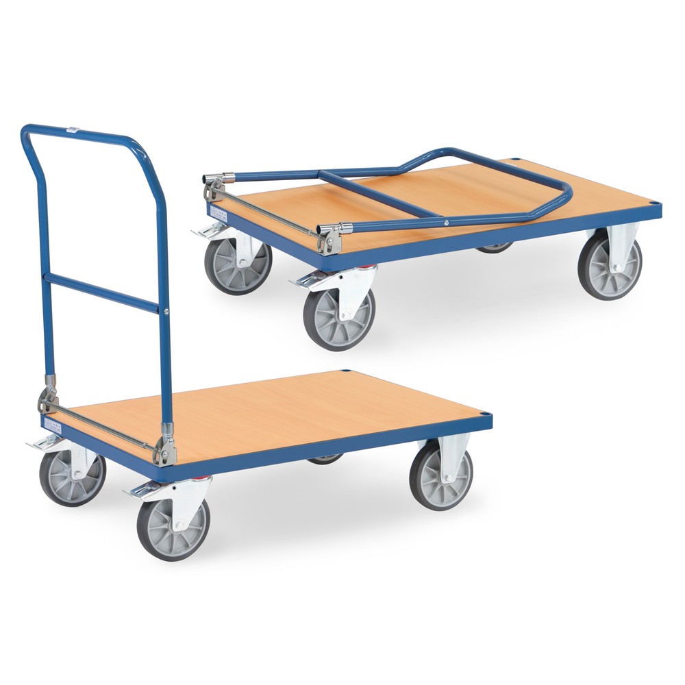 Obraz produktu: Wózek platformowy fetra®, składany, udźwig 600 kg, powierzchnia ładunkowa szer. x gł. 1000 x 700 mm