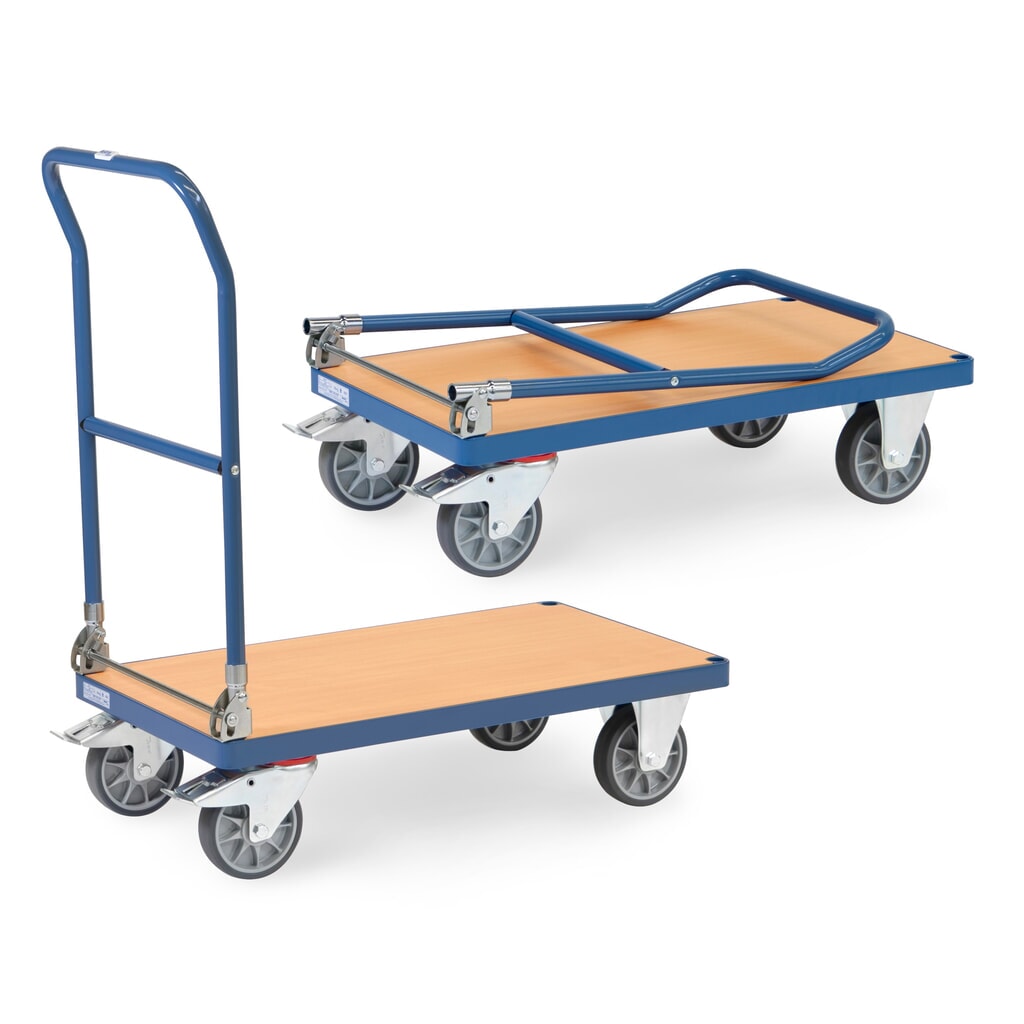 Wózek platformowy fetra®, składany, udźwig 500 kg, powierzchnia ładunkowa szer. x gł. 850 x 500 mm Zdjęcie produktu nr 1: Wózek platformowy fetra®, składany, udźwig 500 kg, powierzchnia ładunkowa szer. x gł. 850 x 500 mm