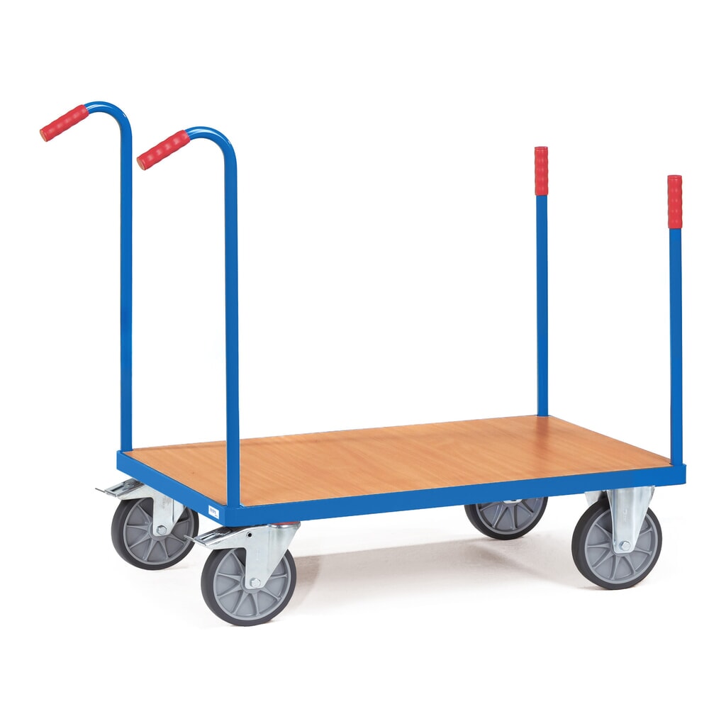 Zdjęcie produktu: Wózek platformowy fetra® z kłonicami, powierzchnia ładunkowa 500 x 850 mm, udźwig 500 kg