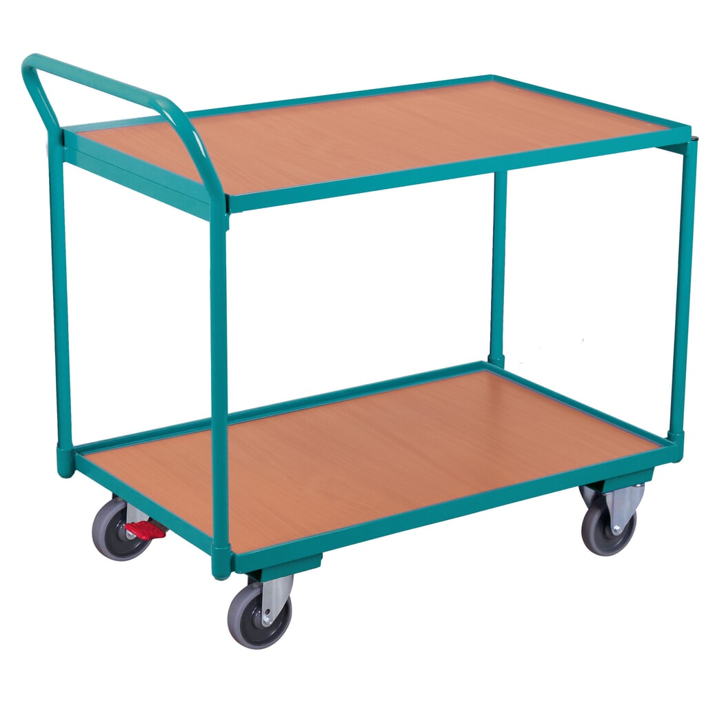 Zdjęcie produktu: Wózek półkowy Ameise®, uchwyt pionowy, 2 piętra po 850 × 500 mm