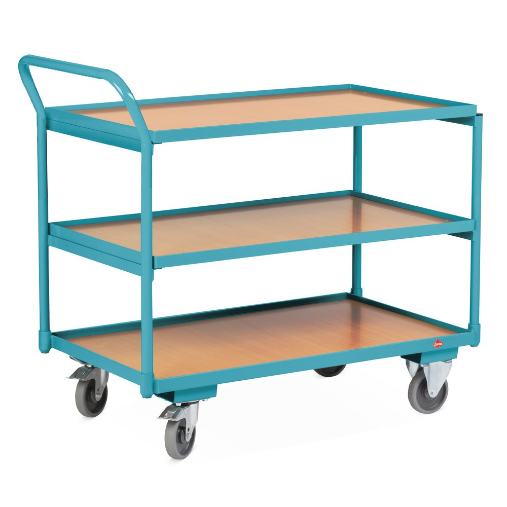 Zdjęcie produktu nr 4: Wózek półkowy Ameise®, uchwyt pionowy, 3 piętra po 1000 × 600 mm