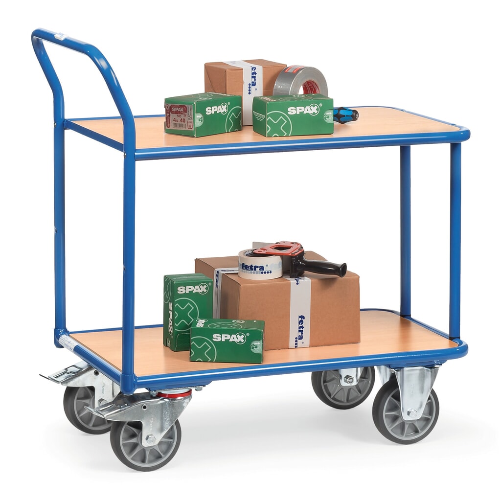 Zdjęcie produktu nr 2: Wózek stołowy fetra®, udźwig 400 kg, 2 poziomy o wymiarach 850 × 500 mm