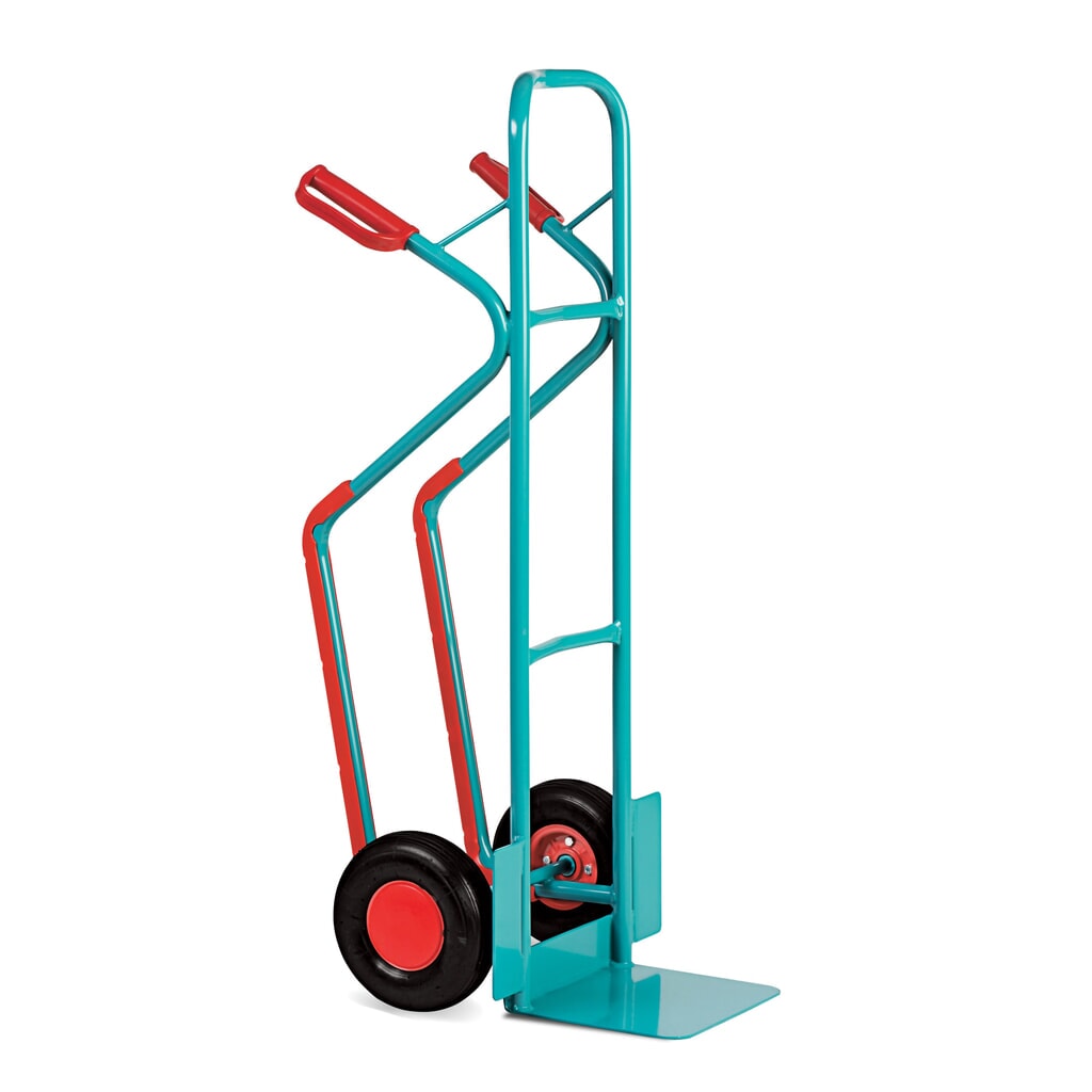 Wózek transportowy Ameise®, stal, z płozami, udźwig 250 kg, półka szer. × gł. 320 × 250 mm, ogumienie pneumatyczne Zdjęcie produktu nr 3: Wózek transportowy Ameise®, stal, z płozami, udźwig 250 kg, półka szer. × gł. 320 × 250 mm, ogumienie pneumatyczne