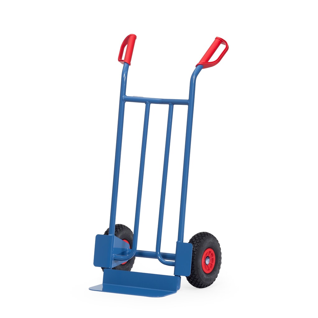 Wózek transportowy fetra®, wysokość 1150 mm, udźwig 250 kg, szufla szer. x gł. 400 x 150 mm, prosty, ogumienie PU Zdjęcie produktu: Wózek transportowy fetra®, wysokość 1150 mm, udźwig 250 kg, szufla szer. x gł. 400 x 150 mm, prosty, ogumienie PU