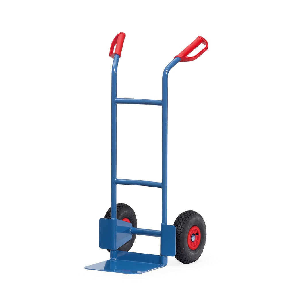 Wózek transportowy fetra®, wysokość 1150 mm, udźwig 200 kg, szufla szer. x gł. 320 x 250 mm, prosty, ogumienie pneumatyczne Zdjęcie produktu nr 1: Wózek transportowy fetra®, wysokość 1150 mm, udźwig 200 kg, szufla szer. x gł. 320 x 250 mm, prosty, ogumienie pneumatyczne