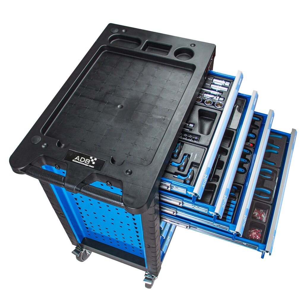 Wózek warsztatowy RAPTOR, z 250-częściowym zestawem narzędzi Zdjęcie produktu nr 5: Wózek warsztatowy RAPTOR, z 250-częściowym zestawem narzędzi