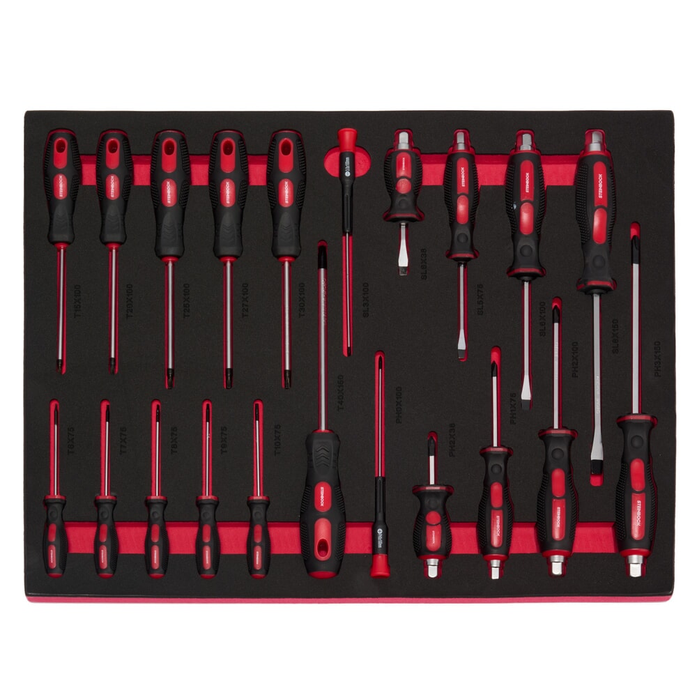 Zdjęcie produktu nr 6: Wózek warsztatowy Steinbock® L, 7 szuflad, możliwość zamykania, wraz ze 178-częściowym zestawem narzędzi