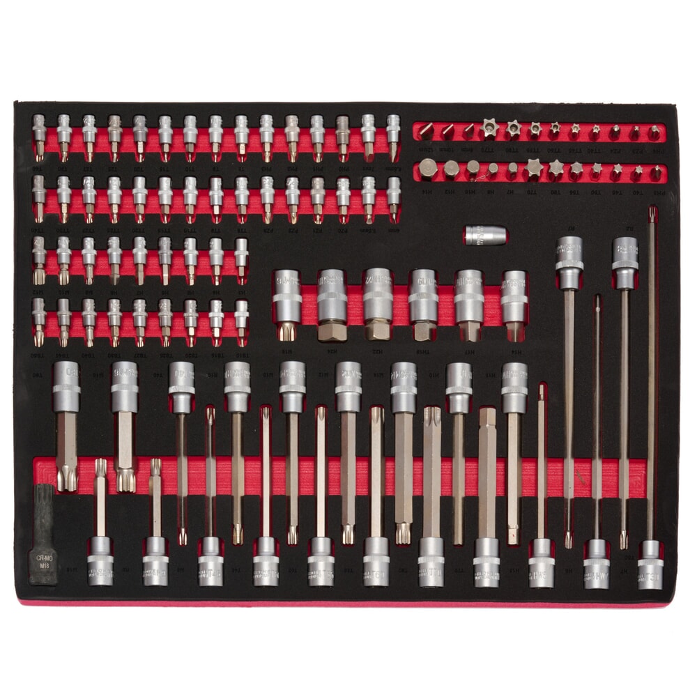 Zdjęcie produktu nr 7: Wózek warsztatowy Steinbock® L, 7 szuflad, możliwość zamykania, wraz ze 178-częściowym zestawem narzędzi