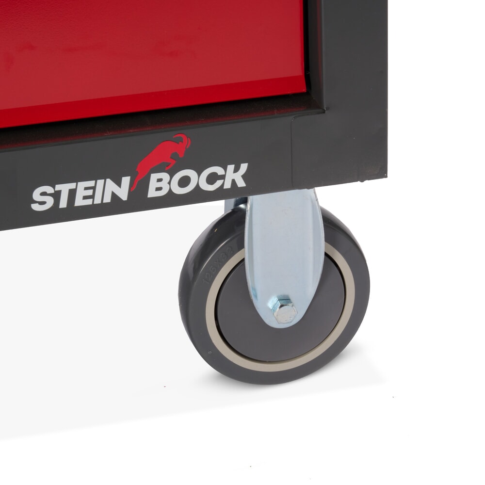 Zdjęcie produktu nr 12: Wózek warsztatowy Steinbock® S, 5 szuflad, możliwość zamykania, wraz z 92-częściowym zestawem narzędzi