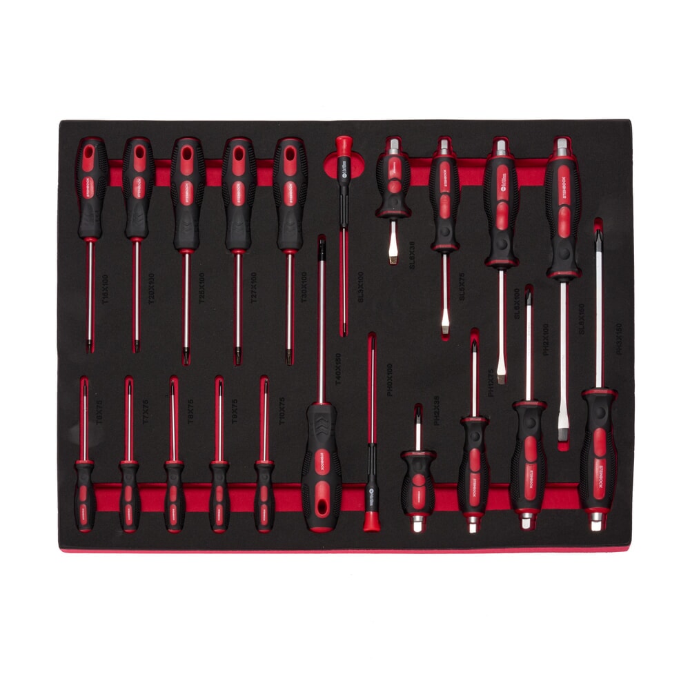 Zdjęcie produktu nr 9: Wózek warsztatowy Steinbock® M, 7 szuflad, możliwość zamykania, wraz ze 130-częściowym zestawem narzędzi