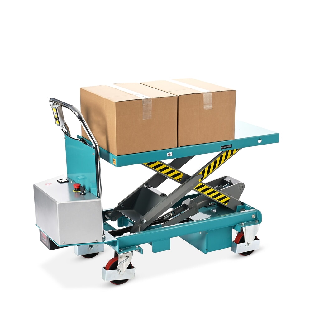 Zdjęcie produktu nr 4: Reczny wózek Ameise z elektrycznie podnoszonym blatem roboczym, udźwig 500kg