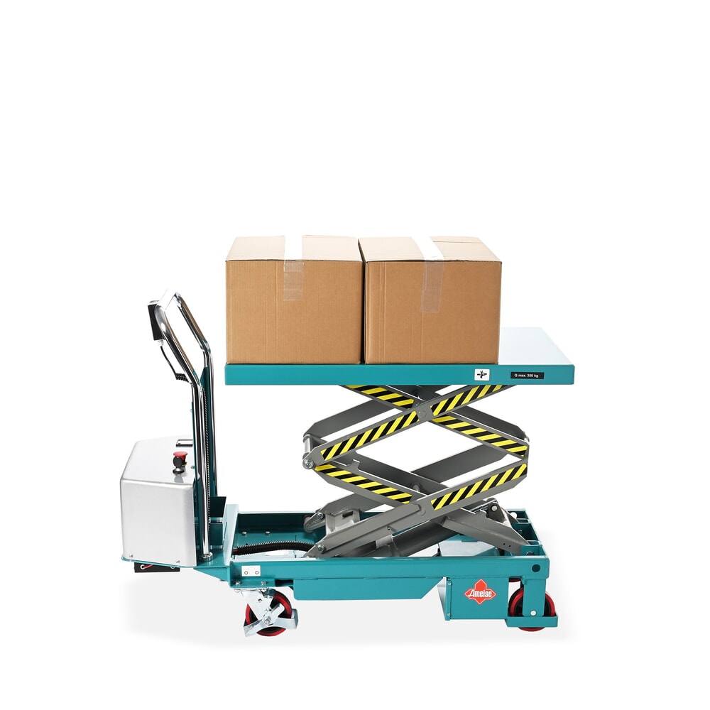 Zdjęcie produktu nr 5: Stół podnośny z nożycami podwójnymi Ameise®, elektryczny, udźwig 350 kg, wymiary blatu 910 x 500 mm