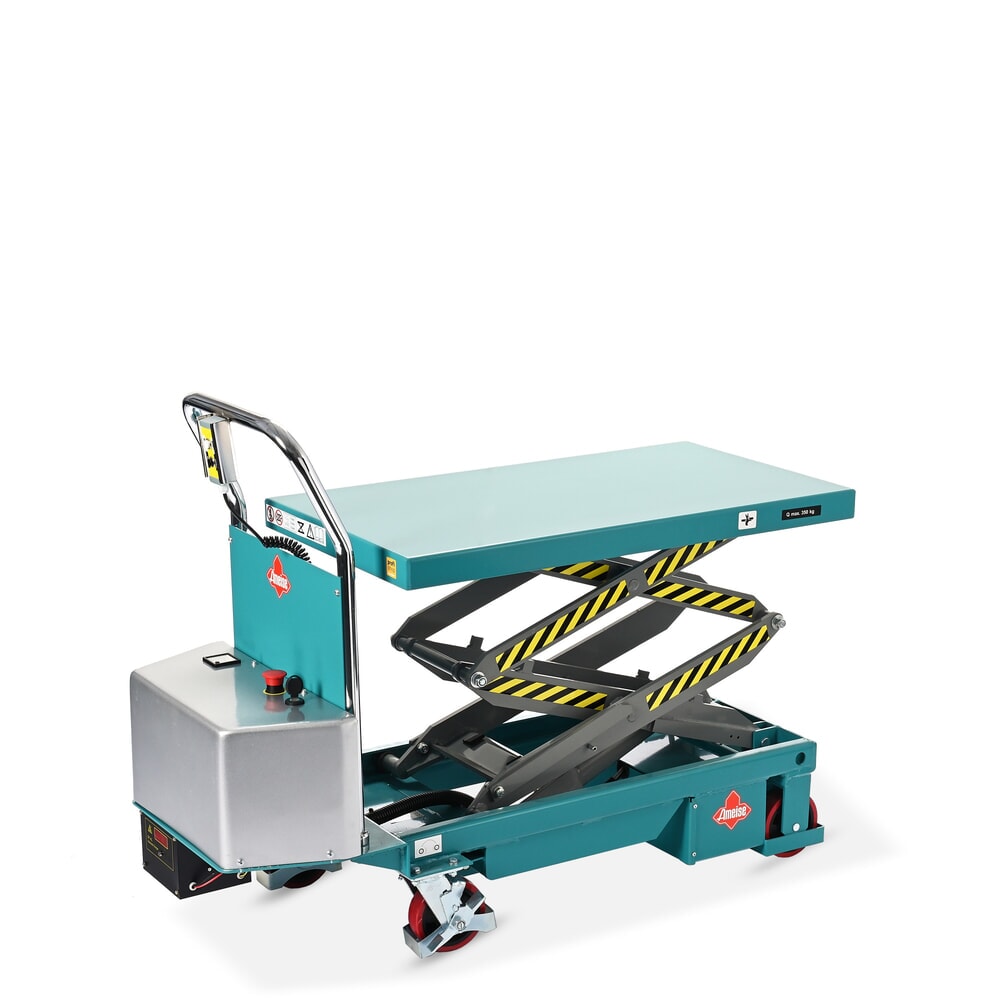 Zdjęcie produktu nr 10: Stół podnośny z nożycami podwójnymi Ameise®, elektryczny, udźwig 350 kg, wymiary blatu 910 x 500 mm