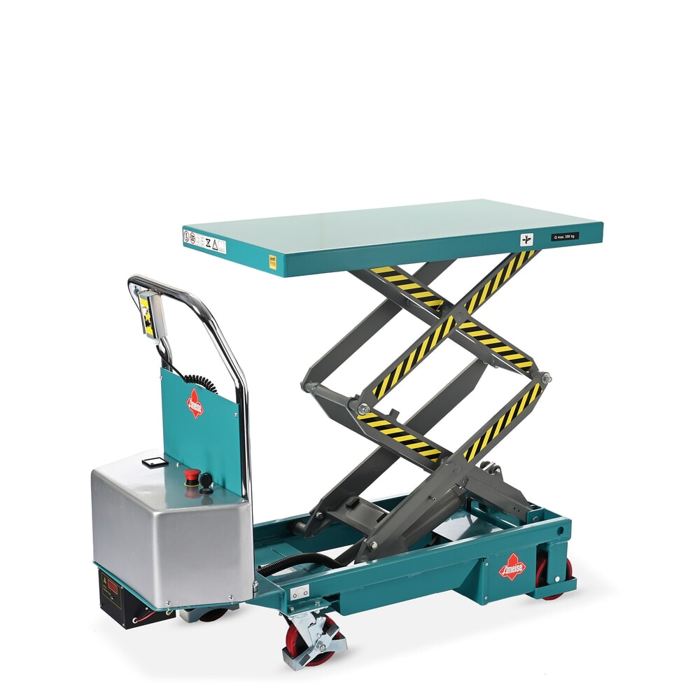 Zdjęcie produktu nr 11: Stół podnośny z nożycami podwójnymi Ameise®, elektryczny, udźwig 350 kg, wymiary blatu 910 x 500 mm