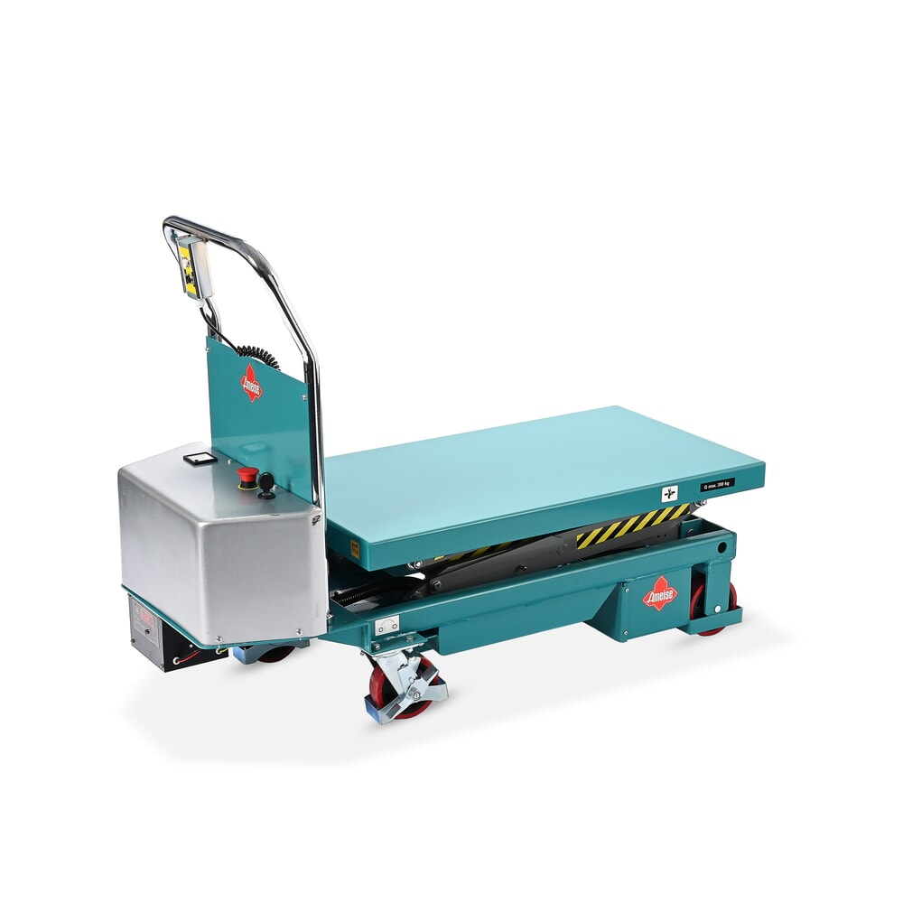 Zdjęcie produktu nr 13: Stół podnośny z nożycami podwójnymi Ameise®, elektryczny, udźwig 350 kg, wymiary blatu 910 x 500 mm