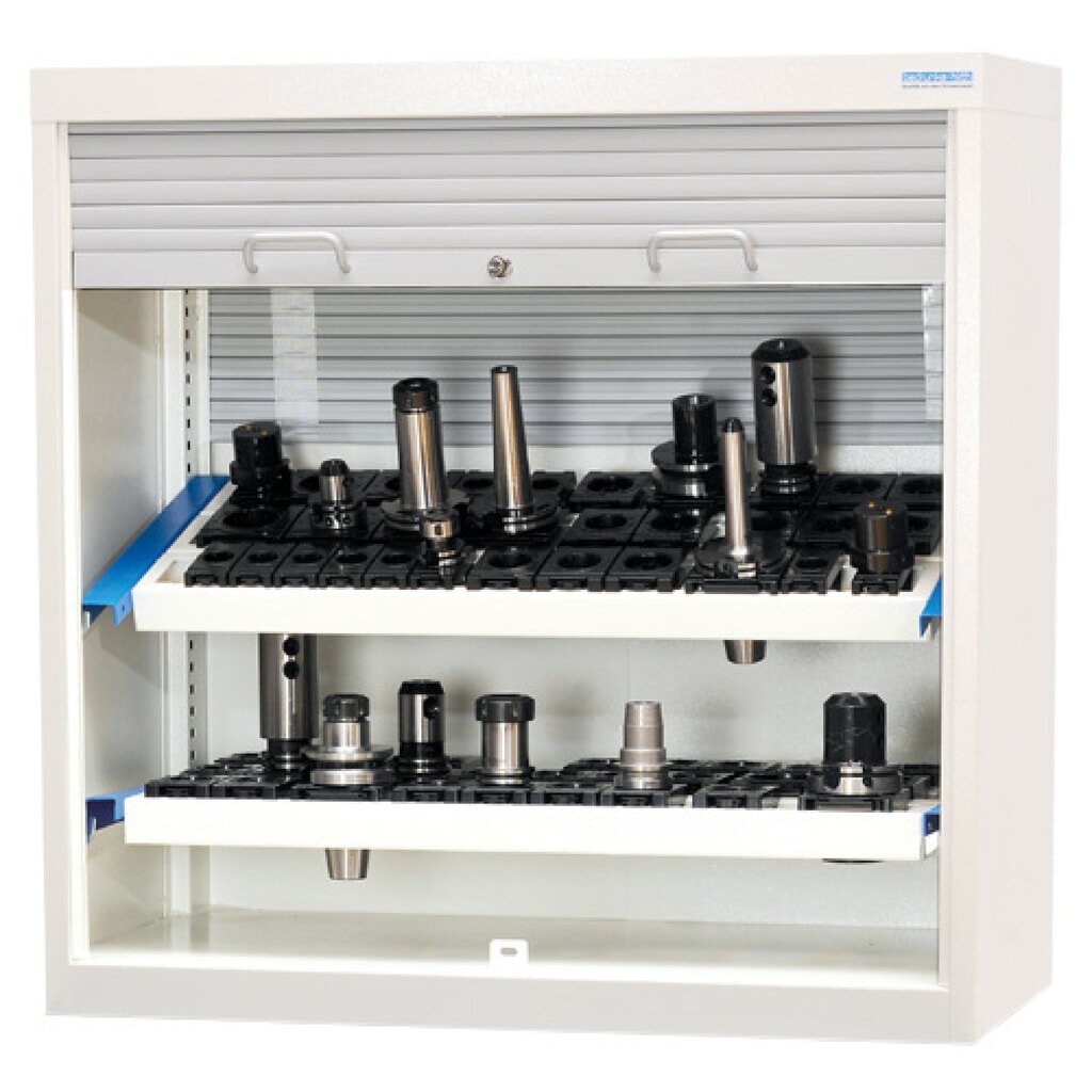 Wyposażona w roletę szafa nakładana CNC Bedrunka+Hirth, z 2 wspornikami CNC, wys. x szer. x gł. 1000 x 1000 x 500 mm, kolor jasnoszary, kolor jasnoniebieski Zdjęcie produktu: Wyposażona w roletę szafa nakładana CNC Bedrunka+Hirth, z 2 wspornikami CNC, wys. x szer. x gł. 1000 x 1000 x 500 mm, kolor jasnoszary, kolor jasnoniebieski