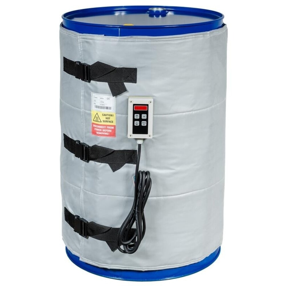 Obraz produktu: Wysokotemperaturowy kołnierz grzewczy do beczek Kuhlmann 200–220 l, 0–200ºC, 230 V, 1500 W, dł. x wys. 1990 x 800 mm
