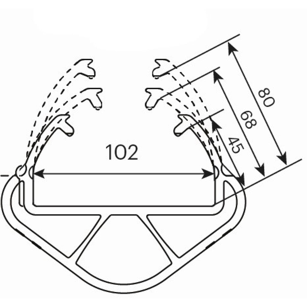Zabezpieczenie przed kolizją do regałów RackGuard z MEMAPLEX®, wymiary wewnętrzne wys. x szer. x gł. 600 x 102 x 68 mm Zdjęcie produktu nr 4: Zabezpieczenie przed kolizją do regałów RackGuard z MEMAPLEX®, wymiary wewnętrzne wys. x szer. x gł. 600 x 102 x 68 mm