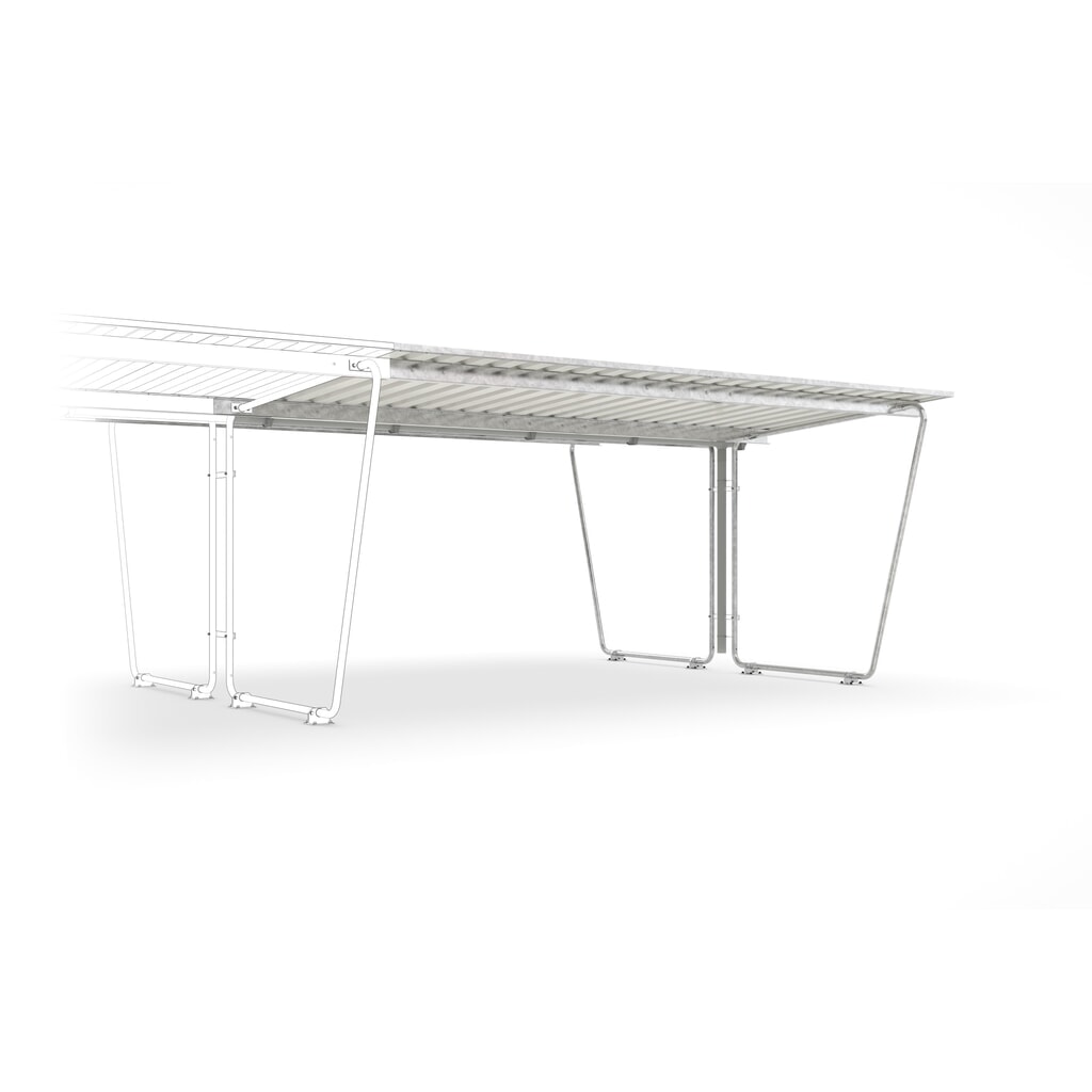 Zadaszenie BASIC, 2-stronne, AF, szerokość 4300 mm Zdjęcie produktu: Zadaszenie BASIC, 2-stronne, AF, szerokość 4300 mm