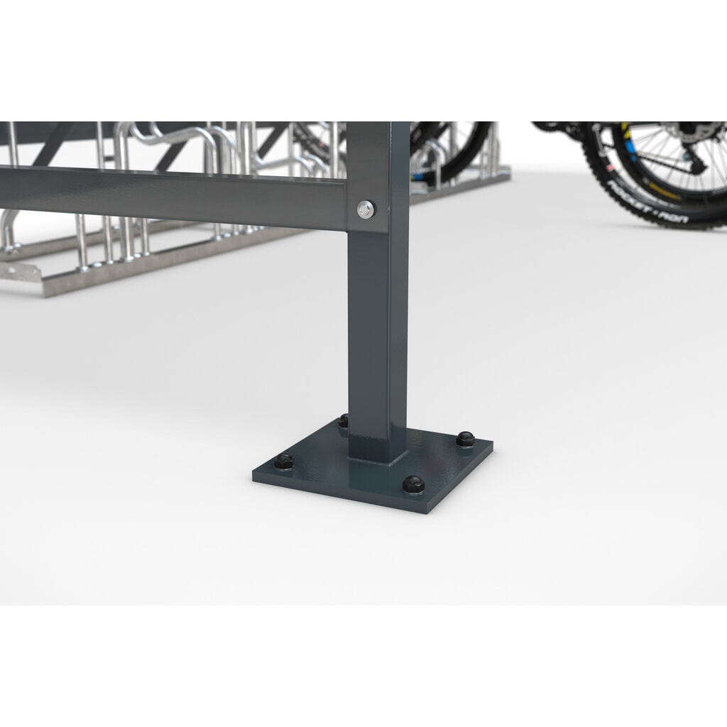 Zdjęcie produktu nr 5: Zadaszenie SWING z okrągłym łukiem, szerokość 4080 mm, RAL 7016 antracytowy szary