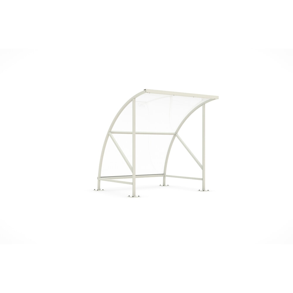 Obraz produktu: Zadaszenie SWING z okrągłym łukiem, szerokość 2040 mm, RAL 9002 szaro-biały