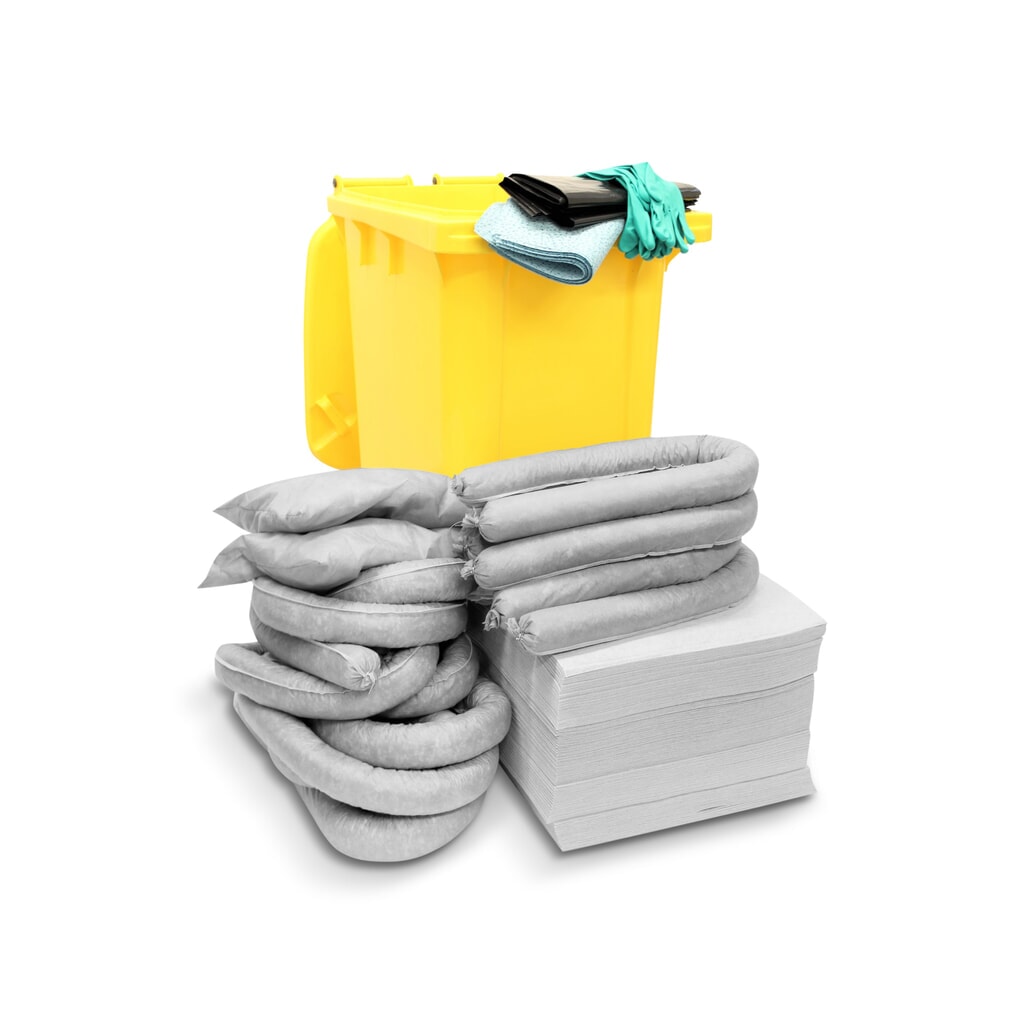 Zdjęcie produktu: Zestaw awaryjny Universal, zbiornik, chłonność 200 l, kolor szary