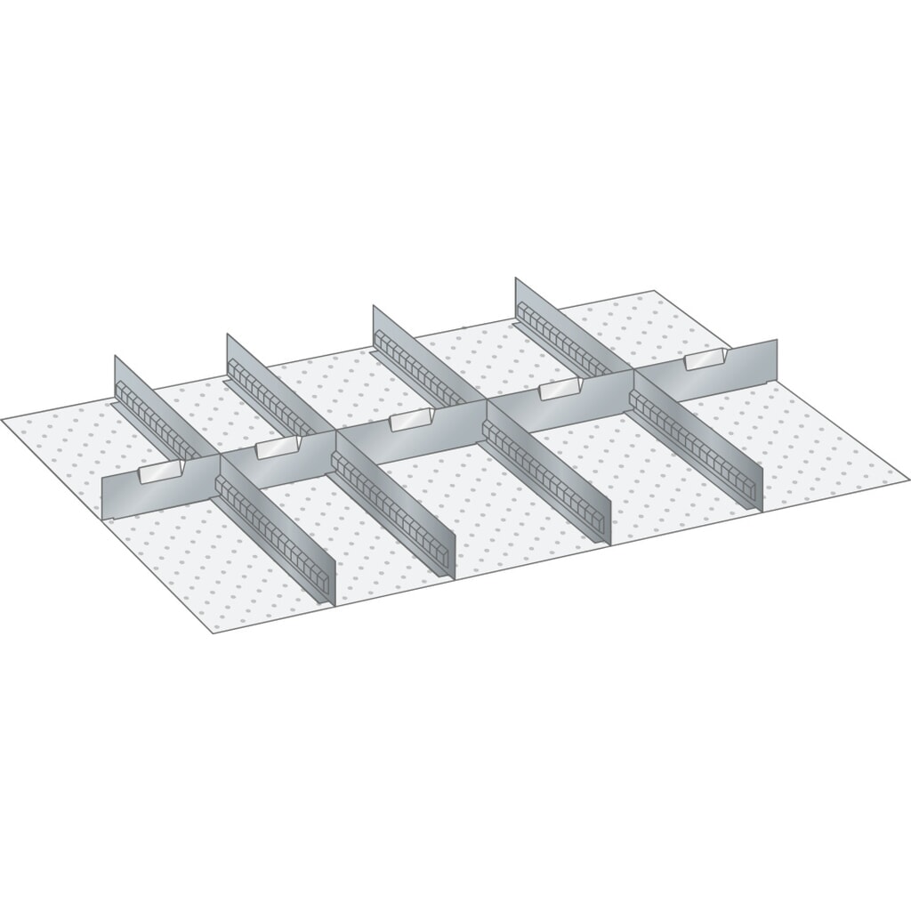 Zestaw ścianek szczelinowych i płyt rozdzielających LISTA 54x36E, (szer. x gł.) 918 x 612 mm, 4 ścianki szczelinowe, 5 płyt rozdzielających, do wysokości przodu 75mm Zdjęcie produktu: Zestaw ścianek szczelinowych i płyt rozdzielających LISTA 54x36E, (szer. x gł.) 918 x 612 mm, 4 ścianki szczelinowe, 5 płyt rozdzielających, do wysokości przodu 75mm