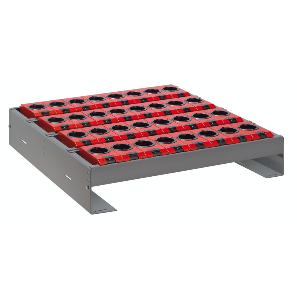 Zestaw uchwytów narzędziowych LISTA 36x36E, (szer. x gł. x wys.) 588 x 596 x 82–162 mm, ISO-SK 50, 20 uchwyt. Zdjęcie produktu: Zestaw uchwytów narzędziowych LISTA 36x36E, (szer. x gł. x wys.) 588 x 596 x 82–162 mm, ISO-SK 50, 20 uchwyt.